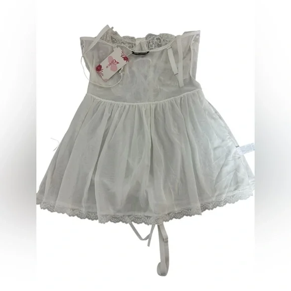 Grace White Lace Chemise - Picture 2 of 3